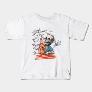 Drunk skull Kids T-Shirt